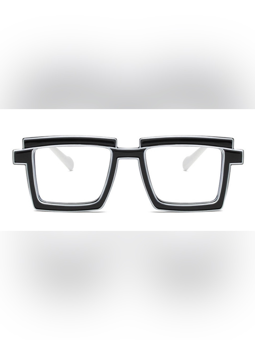 Anime Colorful Full Rim Rectangular Acetic Spectacles NIB I have clear & blue2